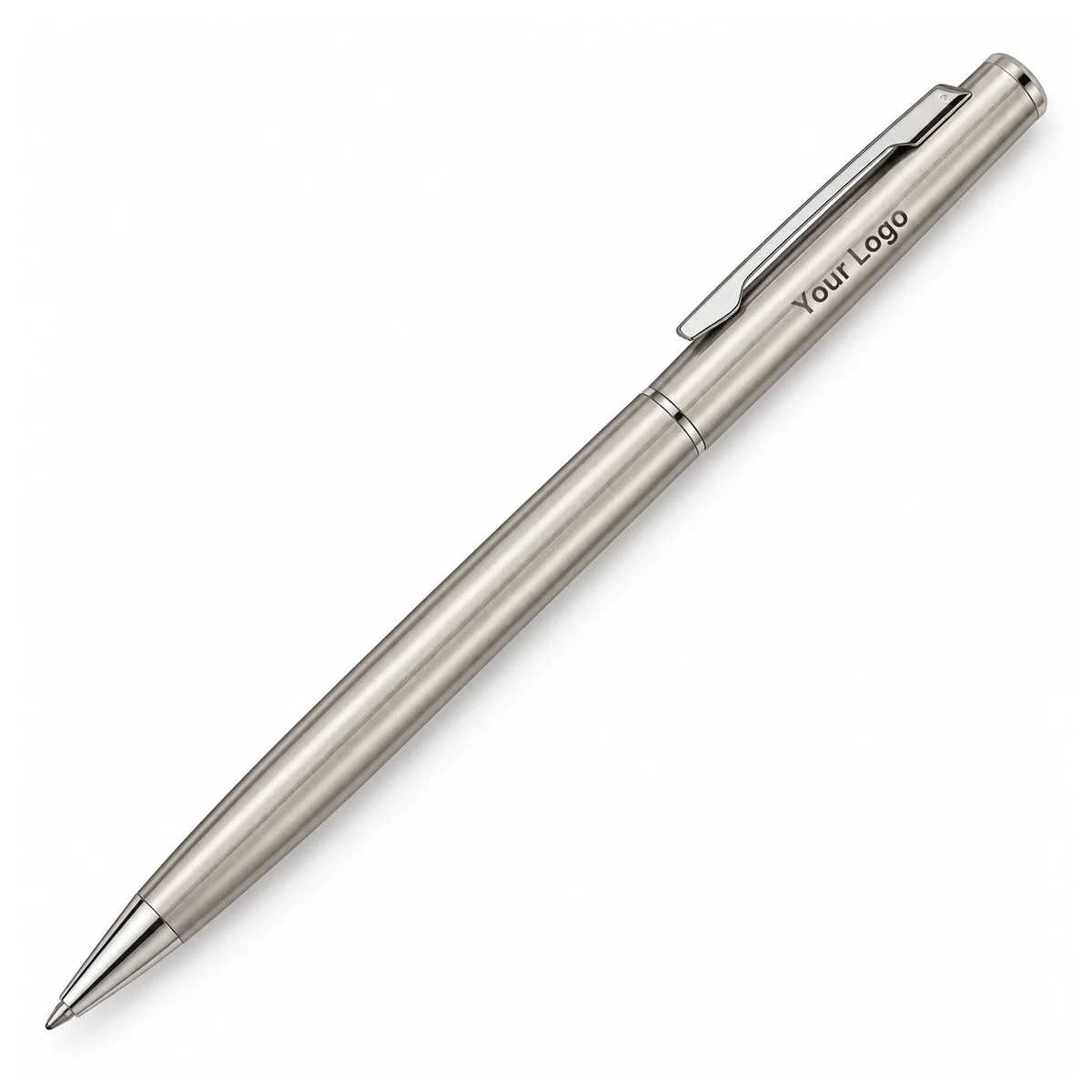 Silver-Tone Premium Steel Pen - view 2